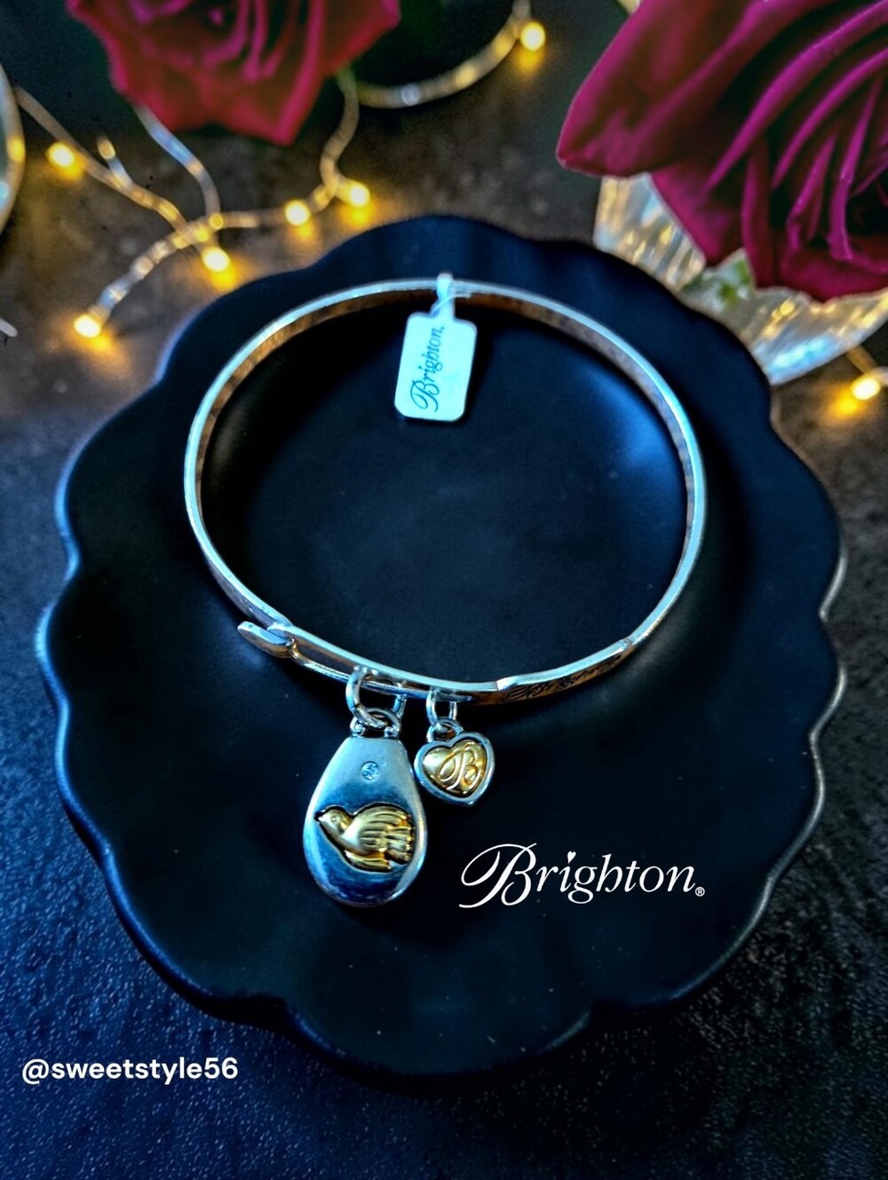 BRIGHTON "Peace On Earth" Art And Soul Silver Bracelet